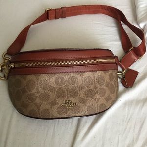 Coach Brown Leather Fanny Pack